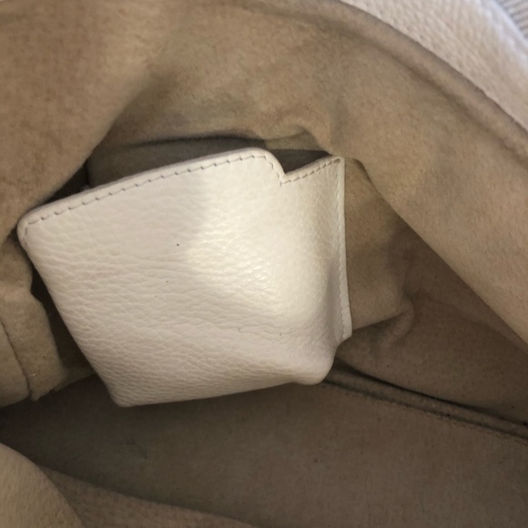 BUTI white leather and burlap hobo bag - Picture 9 of 10